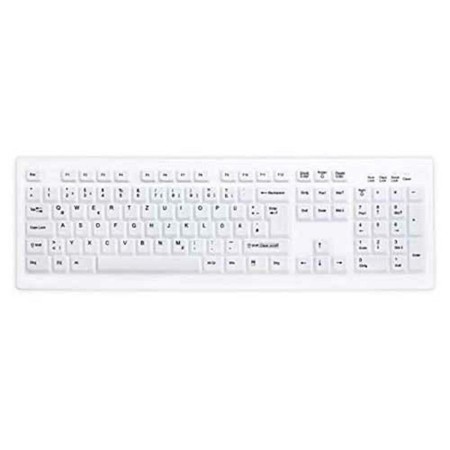 Clavier Cherry AK-C8100F-UVS-W USB Blanc Espagnol Qwerty: Plus de 300.000 produits de grandes marques en vente directe à prix us
