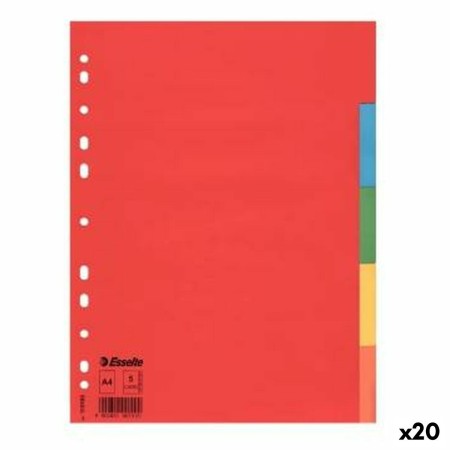 Séparateurs Esselte Multicouleur 5 feuilles A4 (20 Unités): Plus de 300.000 produits de grandes marques en vente directe à prix 