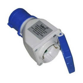 Adaptateur Solera 904012 Avec couvercle CETAC Schuko Bleu Gris 16 A: Plus de 300.000 produits de grandes marques en vente direct