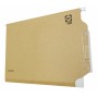 Dossier suspendu Elba Arcón Etiquette de nom Viseur Transparent Marron Blanc Bicolore Din A4 Papier carton 25 Unités: Plus de 30