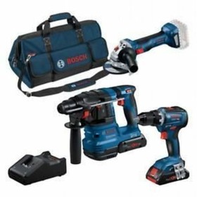 Set de forage et accessoires BOSCH GSR 18V-55 + GWS 18V-7 + GBH 18V-22: Plus de 300.000 produits de grandes marques en vente dir