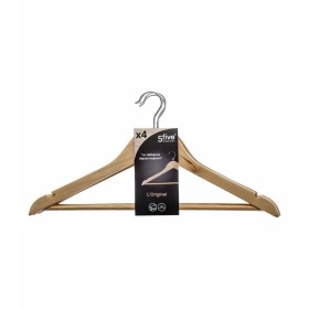 Jeu de porte-manteaux 5five Simply Smart Marron Naturel Bois 44 x 23 cm (4 Unités): Plus de 300.000 produits de grandes marques 