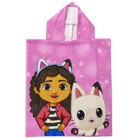 Serviette poncho avec capuche Gabby's Dollhouse Rose 50 x 115 cm: Plus de 300.000 produits de grandes marques en vente directe à