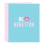 Reliure à anneaux Benetton Unique Rose Turquoise A4 27 x 33 x 6 cm: Plus de 300.000 produits de grandes marques en vente directe