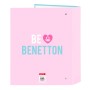 Reliure à anneaux Benetton Unique Rose Turquoise A4 27 x 33 x 6 cm: Plus de 300.000 produits de grandes marques en vente directe