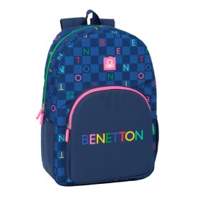 Cartable Benetton Damero Blue marine 30 x 46 x 14 cm: Plus de 300.000 produits de grandes marques en vente directe à prix usine 