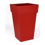 Pot EDA Tuscan Carré Rouge polypropylène (39 x 39 x 65 cm): Plus de 300.000 produits de grandes marques en vente directe à prix 