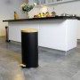 Poubelle Kitchen Move Noir Noir mat 30 L: Plus de 300.000 produits de grandes marques en vente directe à prix usine sur cadeau