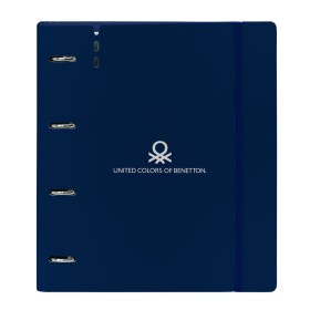 Reliure à anneaux Benetton Damero Blue marine 27 X 32 X 4 cm: Plus de 300.000 produits de grandes marques en vente directe à pri