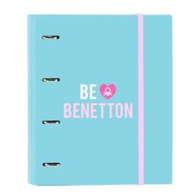 Reliure à anneaux Benetton Unique Rose Turquoise 27 x 32 x 3.5 cm: Plus de 300.000 produits de grandes marques en vente directe 