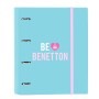 Reliure à anneaux Benetton Unique Rose Turquoise 27 x 32 x 3.5 cm: Plus de 300.000 produits de grandes marques en vente directe 