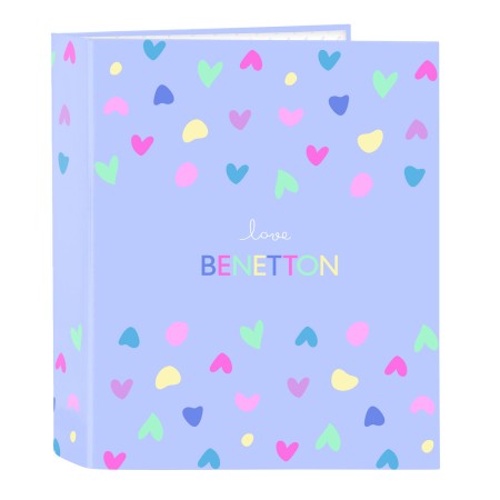 Reliure à anneaux Benetton Lila Lila A4 27 x 33 x 6 cm: Plus de 300.000 produits de grandes marques en vente directe à prix usin