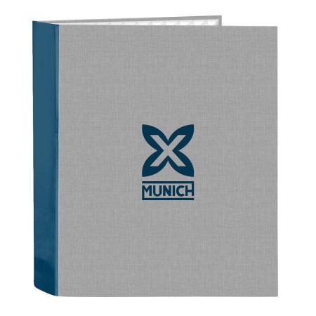 Reliure à anneaux Munich Street Bleu Gris A4 27 x 33 x 6 cm: Plus de 300.000 produits de grandes marques en vente directe à prix