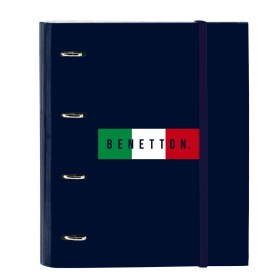Reliure à anneaux Benetton Flag Blue marine 27 x 32 x 3.5 cm: Plus de 300.000 produits de grandes marques en vente directe à pri