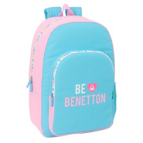 Cartable Benetton Unique Rose Turquoise 30 x 46 x 14 cm: Plus de 300.000 produits de grandes marques en vente directe à prix usi