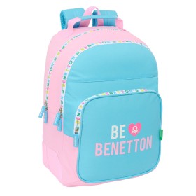 Cartable Benetton Unique Rose Turquoise 32 x 42 x 15 cm: Plus de 300.000 produits de grandes marques en vente directe à prix usi