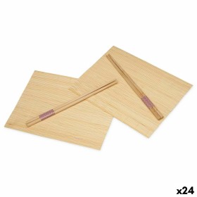 Set de sushi Kinvara BM-001 Bois Bambou 24 x 18 cm 24 x 0,5 x 0,5 cm (24 Unités): Plus de 300.000 produits de grandes marques en