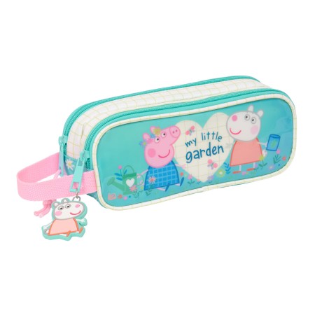 Trousse Fourre-Tout Double Peppa Pig Pretty flowers Jaune Menthe 21 x 8 x 6 cm: Plus de 300.000 produits de grandes marques en v