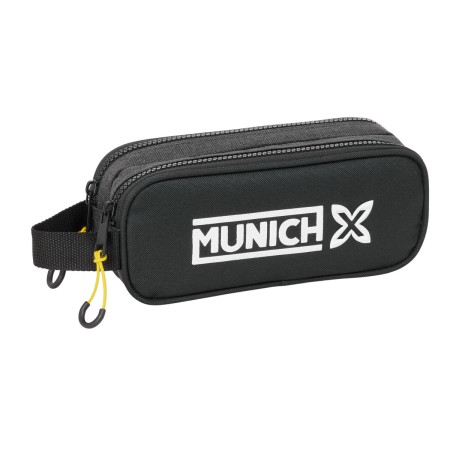 Trousse Fourre-Tout Double Munich Topo Noir 21 x 8 x 6 cm: Plus de 300.000 produits de grandes marques en vente directe à prix u