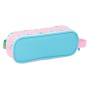 Trousse Fourre-Tout Double Benetton Unique Rose Turquoise 21 x 8 x 6 cm: Plus de 300.000 produits de grandes marques en vente di