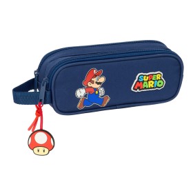Trousse Fourre-Tout Double Super Mario Trick Rouge Bleu foncé 21 x 8 x 6 cm: Plus de 300.000 produits de grandes marques en vent