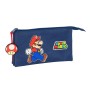 Trousse Fourre-Tout Triple Super Mario Trick Rouge Bleu foncé 22 x 12 x 3 cm: Plus de 300.000 produits de grandes marques en ven