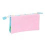 Trousse Fourre-Tout Triple Benetton Unique Rose Turquoise 22 x 12 x 3 cm: Plus de 300.000 produits de grandes marques en vente d