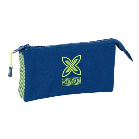 Trousse Fourre-Tout Triple Munich North Blue marine 22 x 12 x 3 cm: Plus de 300.000 produits de grandes marques en vente directe