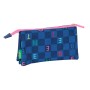 Trousse Fourre-Tout Triple Benetton Damero Blue marine 22 x 12 x 3 cm: Plus de 300.000 produits de grandes marques en vente dire