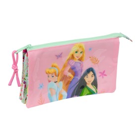 Trousse Fourre-Tout Triple Disney Princess Bloom Vert Rose 22 x 12 x 3 cm: Plus de 300.000 produits de grandes marques en vente 