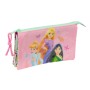 Trousse Fourre-Tout Triple Disney Princess Bloom Vert Rose 22 x 12 x 3 cm: Plus de 300.000 produits de grandes marques en vente 