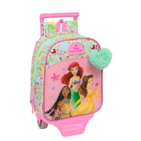 Cartable à roulettes Disney Princess Bloom Vert Rose 22 x 27 x 10 cm: Plus de 300.000 produits de grandes marques en vente direc