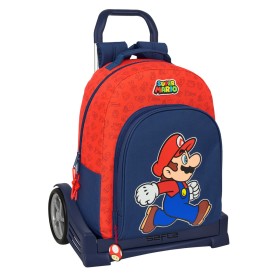 Cartable à roulettes Super Mario Trick Rouge Bleu foncé 32 x 42 x 15 cm: Plus de 300.000 produits de grandes marques en vente di
