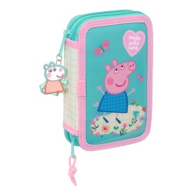 Trousse Scolaire avec Accessoires Peppa Pig Pretty flowers Jaune Menthe 12.5 x 19.5 x 4 cm 29 Pièces: Plus de 300.000 produits d