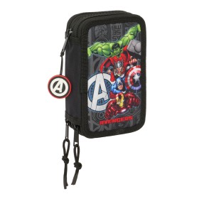 Trousse Scolaire avec Accessoires The Avengers Vendetta Noir 12,5 x 19,5 x 5,5 cm 37 Pièces: Plus de 300.000 produits de grandes