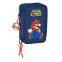 Trousse Scolaire avec Accessoires Super Mario Trick Rouge Bleu foncé 12,5 x 19,5 x 5,5 cm 37 Pièces: Plus de 300.000 produits de