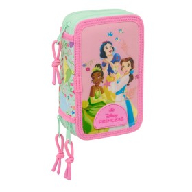 Trousse Scolaire avec Accessoires Disney Princess Bloom Rose Aigue marine 12,5 x 19,5 x 5,5 cm 37 Pièces: Plus de 300.000 produi