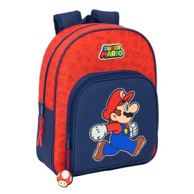 Cartable Super Mario Trick Rouge Bleu foncé 28 x 34 x 10 cm: Plus de 300.000 produits de grandes marques en vente directe à prix