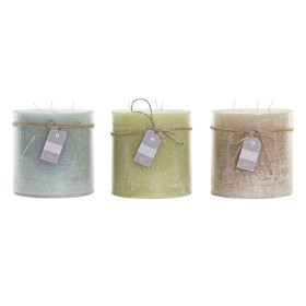 Bougie DKD Home Decor Vanille Cire Basique (12 x 12 x 12 cm) (3 Unités): Plus de 300.000 produits de grandes marques en vente di