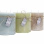 Bougie DKD Home Decor Vanille Cire Basique (12 x 12 x 12 cm) (3 Unités): Plus de 300.000 produits de grandes marques en vente di