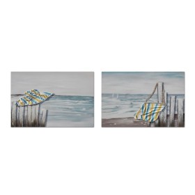 Cadre DKD Home Decor Plage méditerranéen (90 x 2,5 x 60 cm) (2 Unités): Plus de 300.000 produits de grandes marques en vente dir