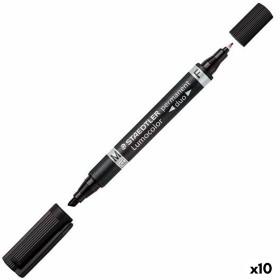 Marqueur permanent Staedtler Lumocolor 348 Noir (10 Unités): Plus de 300.000 produits de grandes marques en vente directe à prix