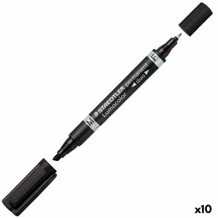Marqueur permanent Staedtler Lumocolor 348 Noir (10 Unités): Plus de 300.000 produits de grandes marques en vente directe à prix