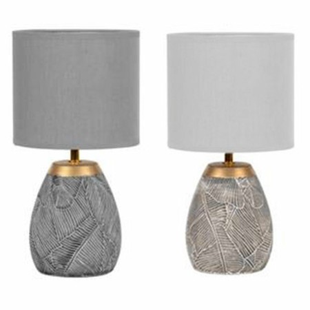 Lampe de bureau DKD Home Decor Céramique Gris Beige Doré Marron Blanc Grès 220 V 50 W (2 Unités) (18 x 18 x 35 cm): Plus de 300.