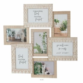 Cadre photo DKD Home Decor Verre Naturel Bois MDF Scandinave (50,5 x 1,8 x 48 cm): Plus de 300.000 produits de grandes marques e