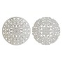 Décoration murale DKD Home Decor Blanc Mandala Indien Finition vieillie 30 x 2 x 30 cm (2 Unités): Plus de 300.000 produits de g