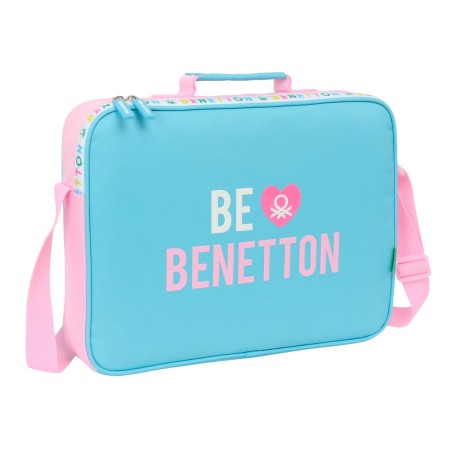 Cartable d'école Benetton Unique Rose Turquoise 38 x 28 x 6 cm: Plus de 300.000 produits de grandes marques en vente directe à p