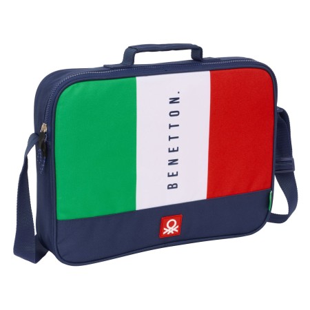 Cartable d'école Benetton Flag Blue marine 38 x 28 x 6 cm: Plus de 300.000 produits de grandes marques en vente directe à prix u