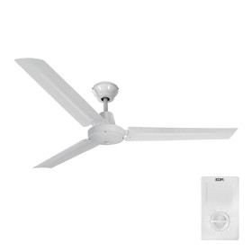 Ventilateur de Plafond EDM 33982 Blanc 60 W Ø 120 cm Mini industriel: Plus de 300.000 produits de grandes marques en vente direc