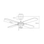 Ventilateur de Plafond EDM 33802 Báltico Blanc 50 W ø 102 cm: Plus de 300.000 produits de grandes marques en vente directe à pri